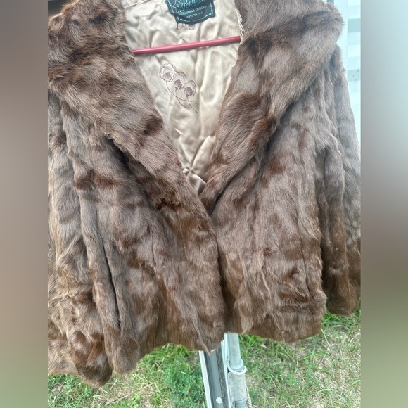 Real fur jacket dark brown - Picture 2 of 11